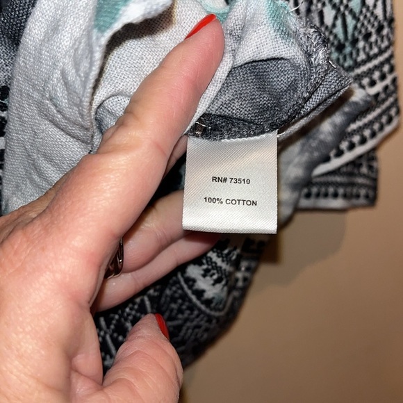 Ivy Jane cowl neck 100% cotton long sleeve tie dye design top medium/large - Picture 7 of 9